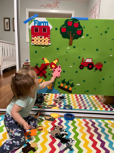Customer photo review of Felt Board - Endless Discovery Fun