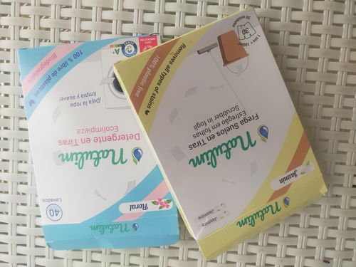 Customer photo review of Eco-Tiras de Detergente 40 lavados Natulim
