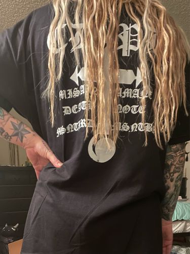 Customer photo review of Death Note Shinigami Graphic T Shirt