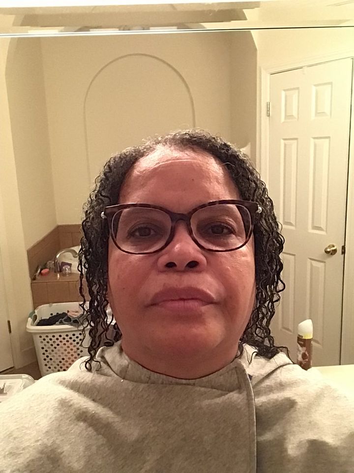 Customer photo review of Curly Hair Grape Seed Conditioner with Ultra Slip and Lavender Fragrance