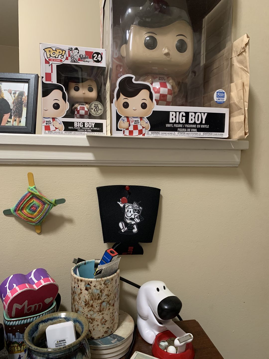 Customer photo review of Black "Happy" Cup Coozie