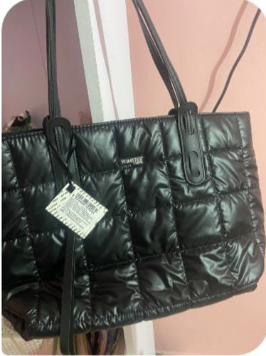 Customer photo review of HL After Hours Quilt Tote Black