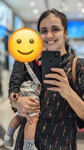 Customer photo review of Black Ikat Top