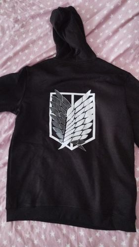 Customer photo review of Attack on Titan Wings of Liberty Hoodie