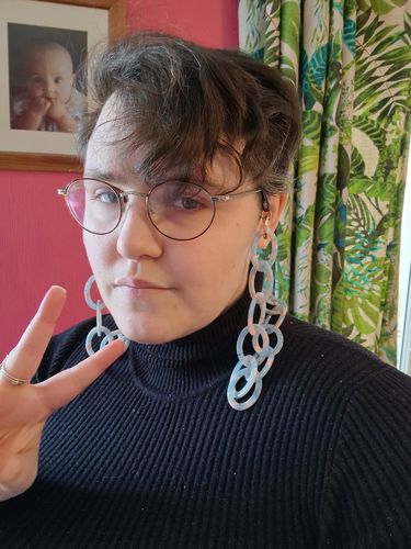 Customer photo review of Anello Chain - Sky Blue