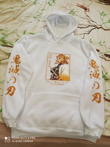 Customer photo review of Demon Slayer Kyojuro Rengoku Hoodie