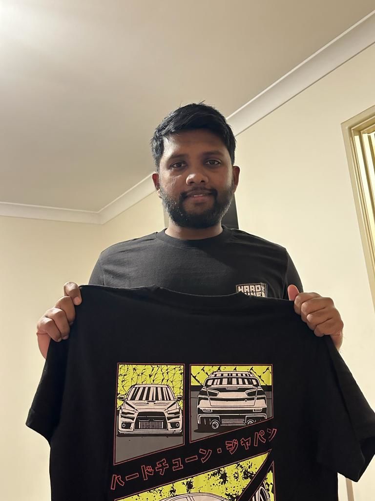 Customer photo review of Mitsubishi EVO X Fragment Tee