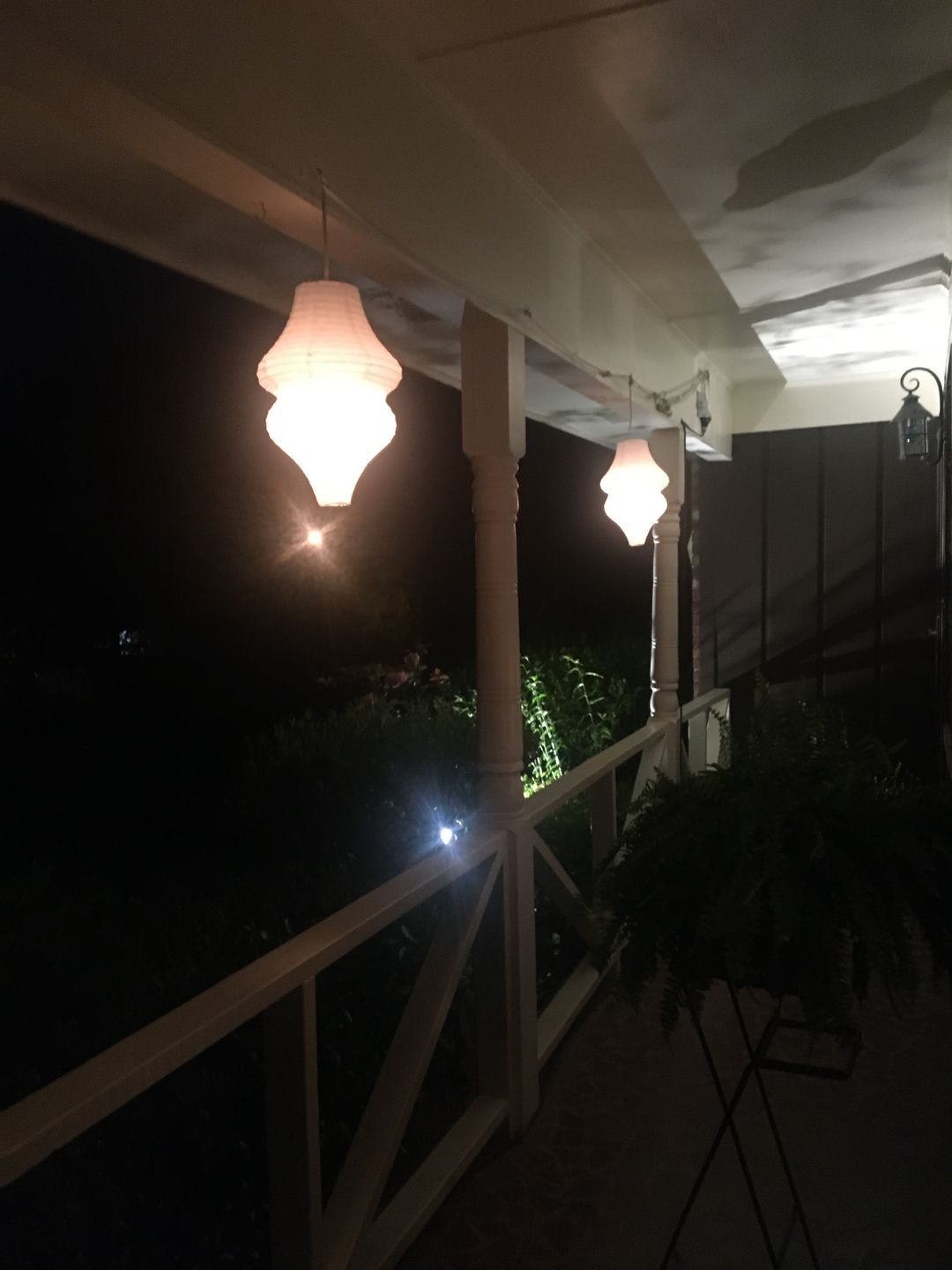Customer photo review of White Beehive Unique Shaped Paper Lantern, 10-inch x 14-inch