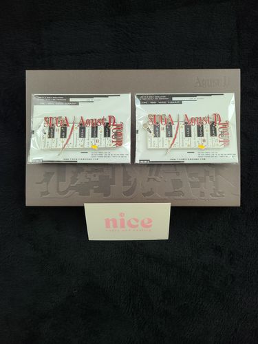 Customer photo review of BTS Suga | Agust D Tour Enamel Pins
