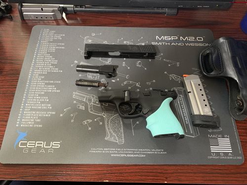Customer photo review of Smith & Wesson® M&P® M2.0 Schematic Handgun Mat