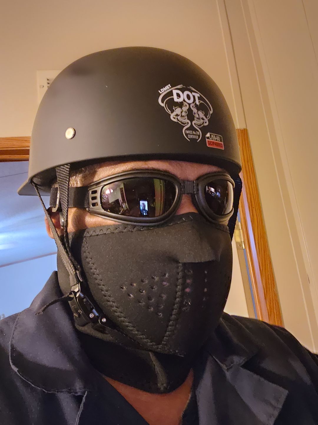 Customer photo review of Baseball Cap STYLE  DOT Motorcycle Helmet