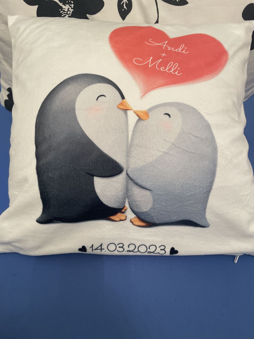 Customer photo review of Pinguinliebe - Paar-Kissen