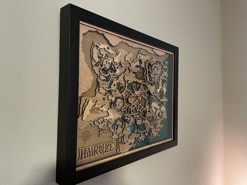 Customer photo review of THE HYRULE 3D MAP