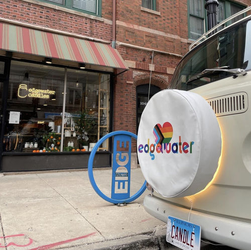 Customer photo review of Custom Spare Tire Cover for Jeep, RV, Bronco Camper, Trailer, & More