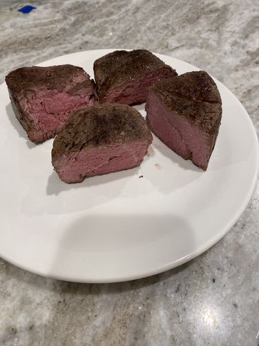 Customer photo review of Filet Mignon Center Cut, Choice