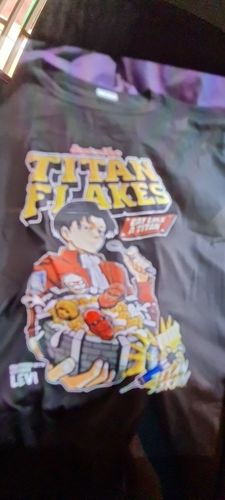 Customer photo review of Attack on Titan Titan Flakes Graphic T-Shirt