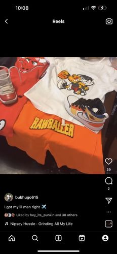 Customer photo review of Kids Rawballer Chenille T-Shirts and Cotton Shorts Set