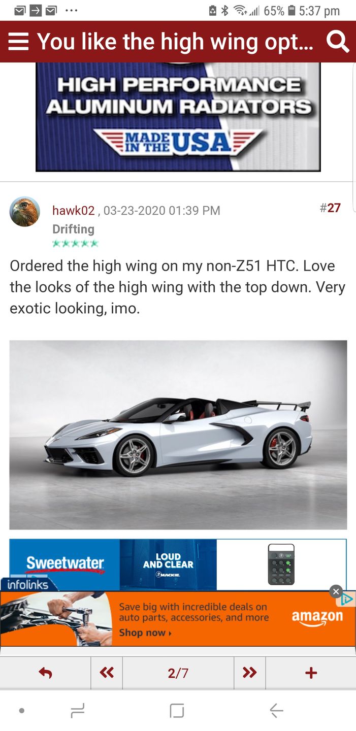Customer photo review of Chevrolet Corvette C8 Z51 Add-On Rear Diffuser Fin