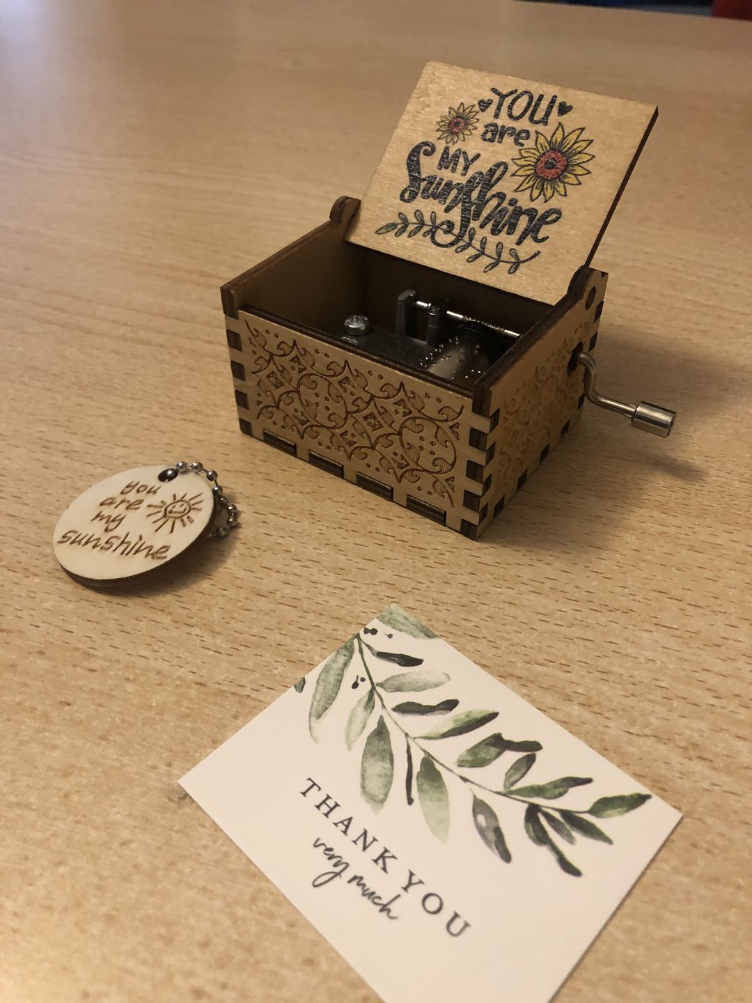 Customer photo review of You Are My Sunshine Musical Box