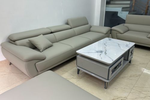 Customer photo review of PERRY - Sofa văng da 3 chỗ tựa gật gù