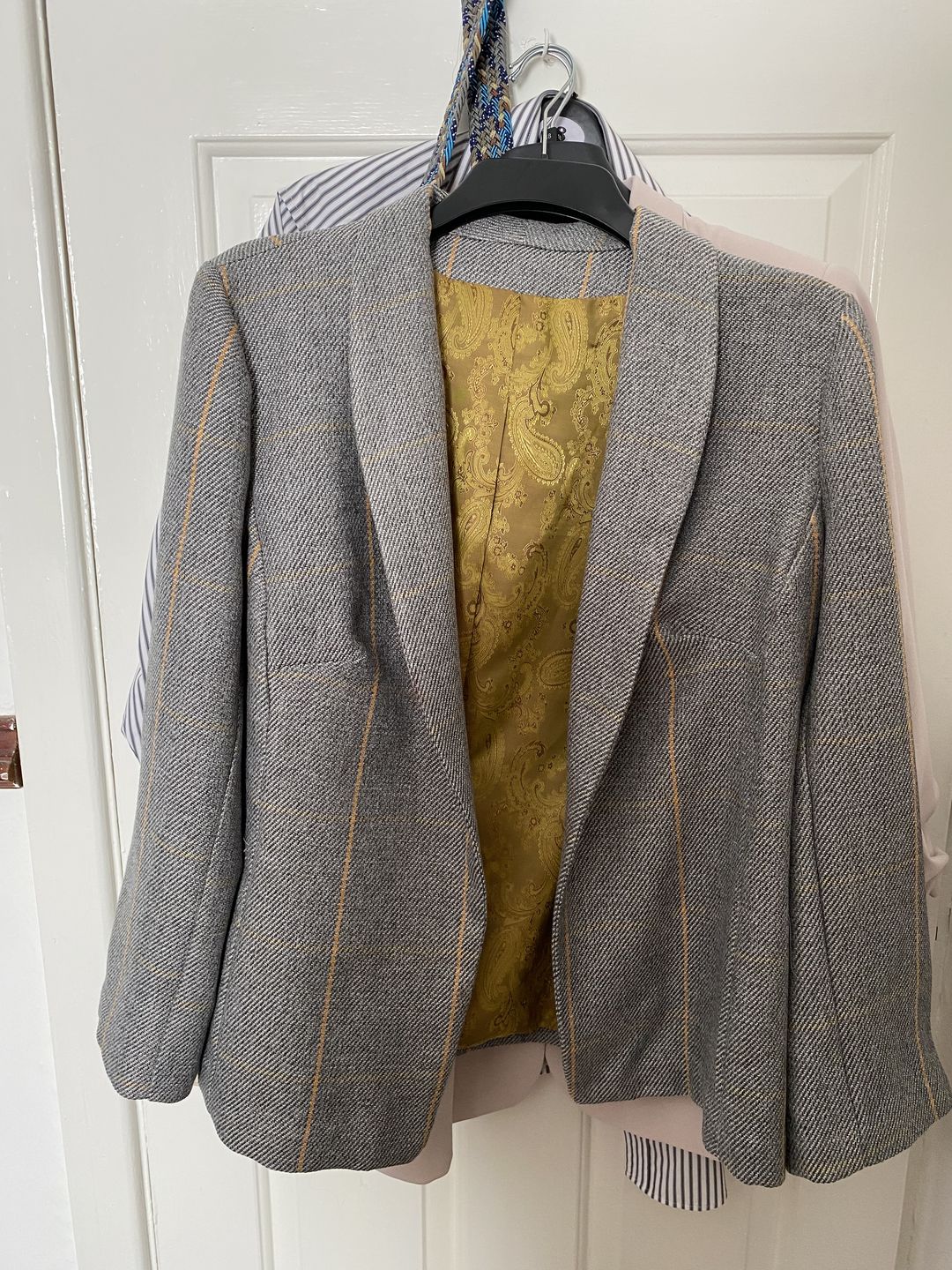 Customer photo review of Large Checkered Wool Touch Fabric