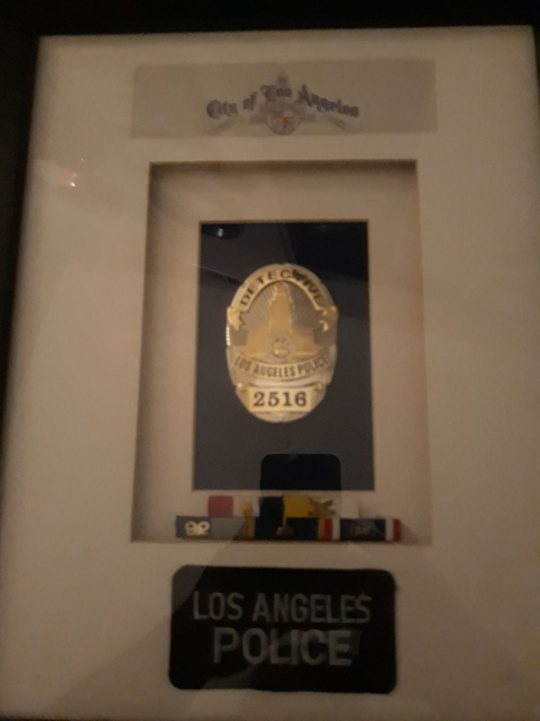 Customer photo review of LAPD Los Angeles Police Detective Badge Solid Copper Replica Movie Props With Number 2516