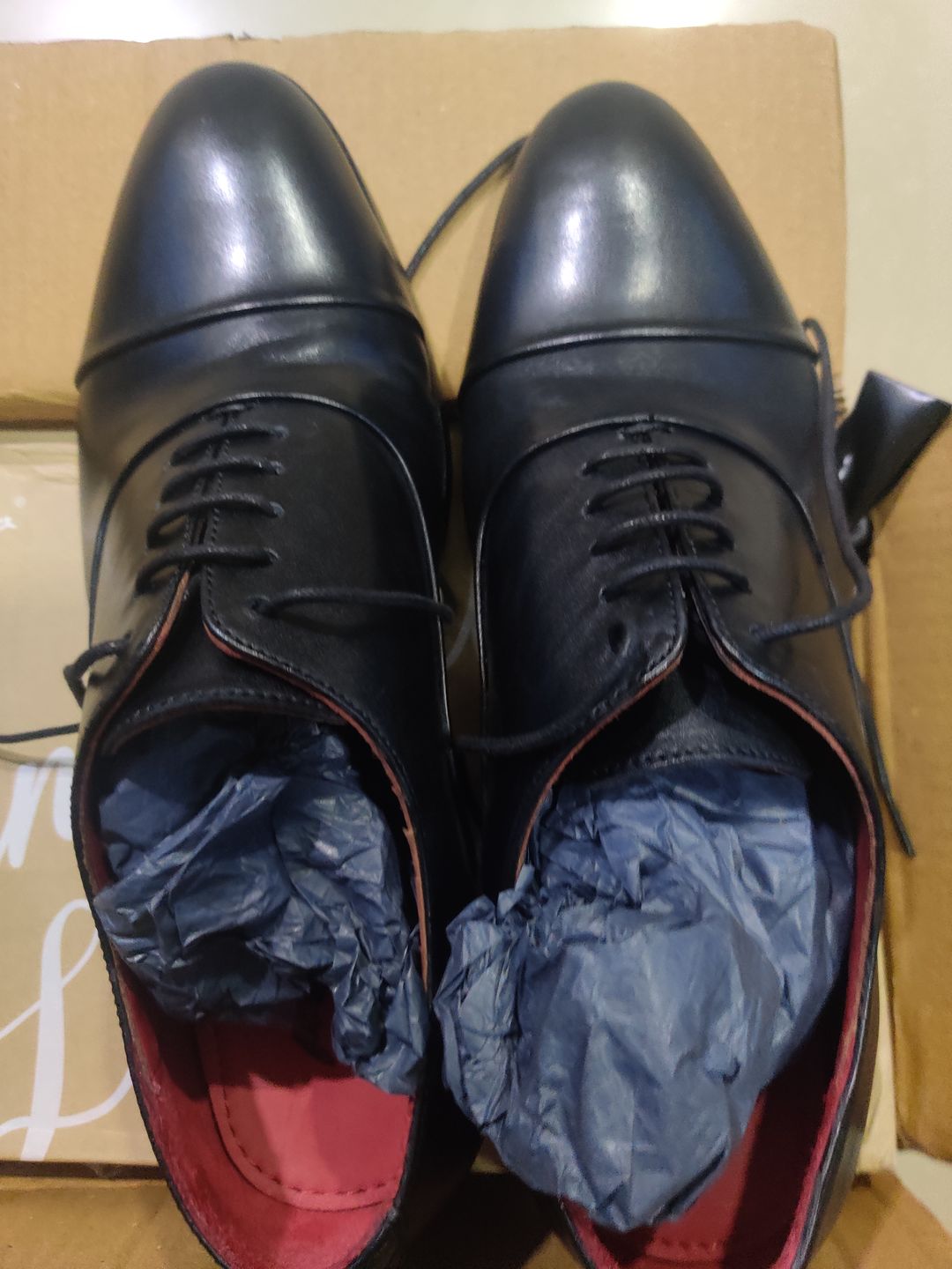Customer photo review of Classic Cap Toe Oxfords - Black