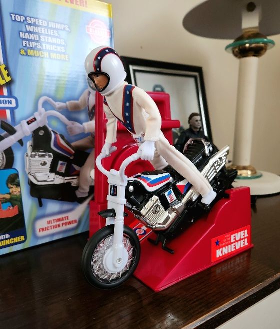 Customer photo review of Back in Stock and Shipping Now | Evel Knievel Stunt Cycle - Trailbike Edition / Black