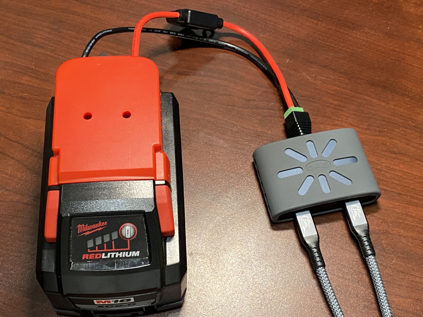 Customer photo review of DC to USB Extender For SlimQ 150W/240W/330W