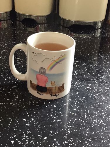 Customer photo review of Girl & Dogs - Forever in my heart - Personalised Mug