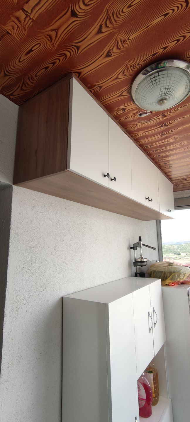 Customer photo review of Rani EA103 Portmanto Üst Modülü Çok Amaçlı Dolap Sepet Ceviz - Beyaz