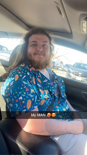 Customer photo review of Dnd Adventure Button Up Shirt