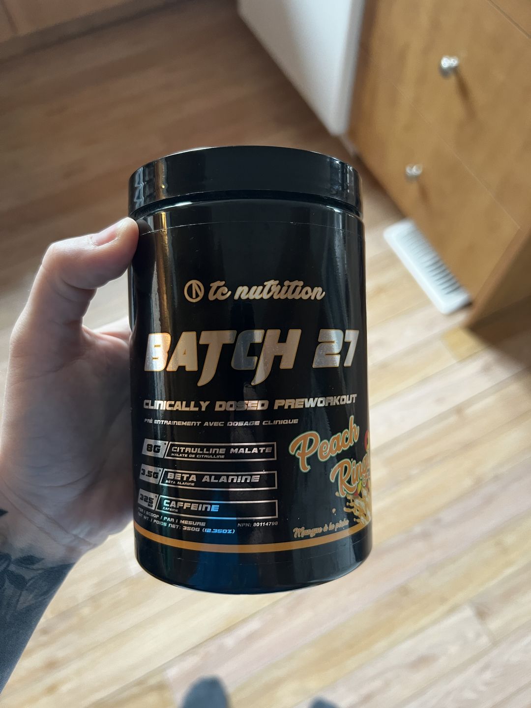 Customer photo review of TC Nutrition - Batch 27 Pre Workout 360g
