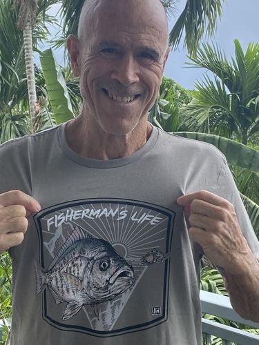 Customer photo review of Surf Perch Sandcrab T-Shirt