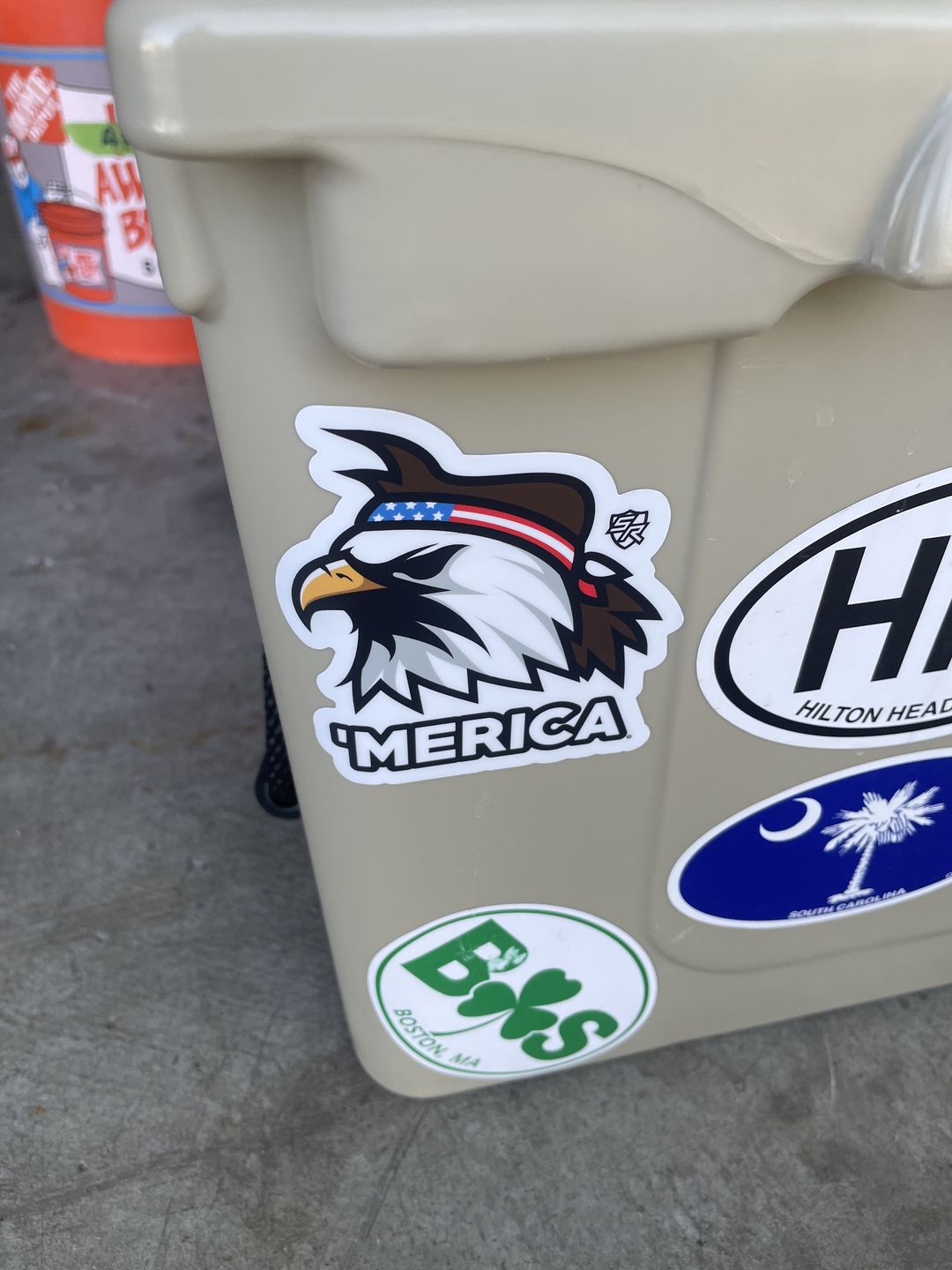 Customer photo review of Mullet Eagle Decal
