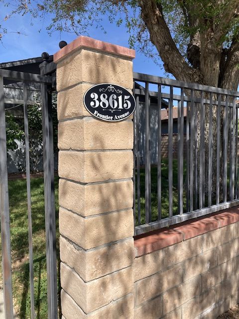 Customer photo review of Personalized - Address Plaque - Oval - Metal Sign