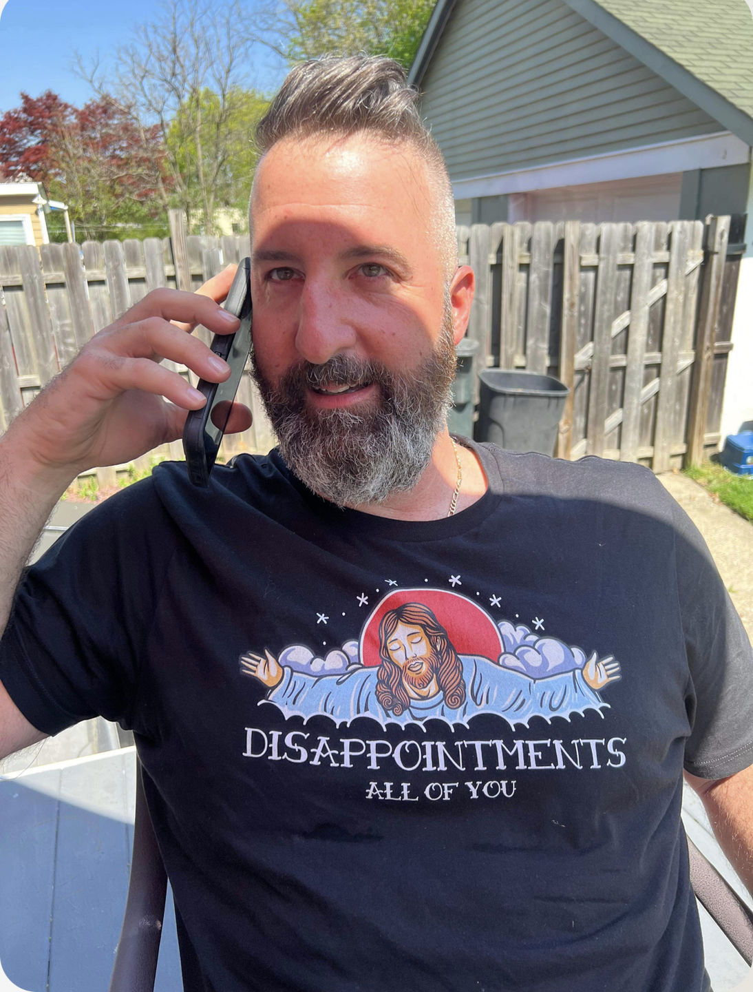 Customer photo review of Premium Disappointments All Of You Old School T-shirt