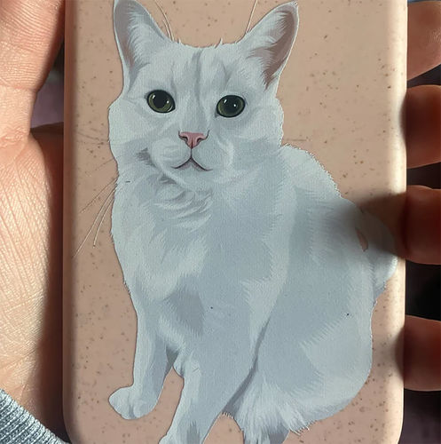 Customer photo review of Eco-Friendly Pet custom phone case