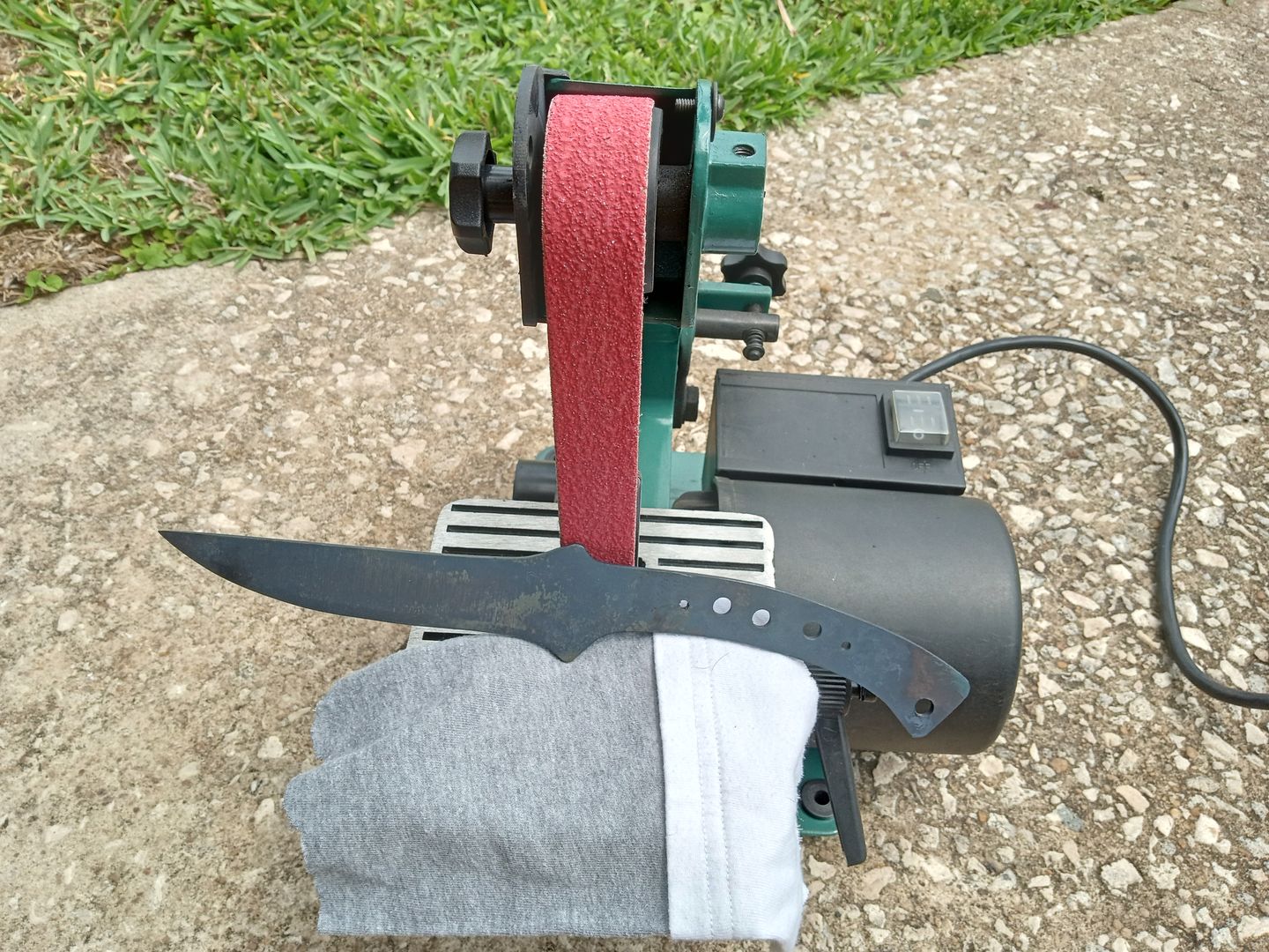 Customer photo review of 1" x 30" Sanding Belts for Stock Removal