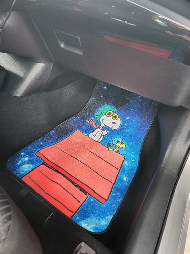Customer photo review of Snoopy & Woodstock Flying Ace Car Floor Mats For Fan Gift Mn05 Universal Fit 111204