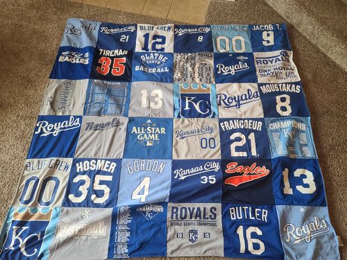 T-shirt quilt featuring kansas city royals by Regina from KS
