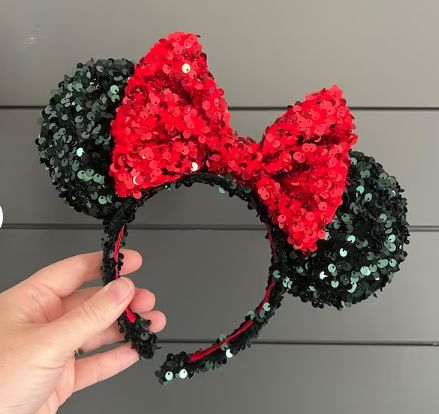 Customer photo review of Red Sequin on Velvet