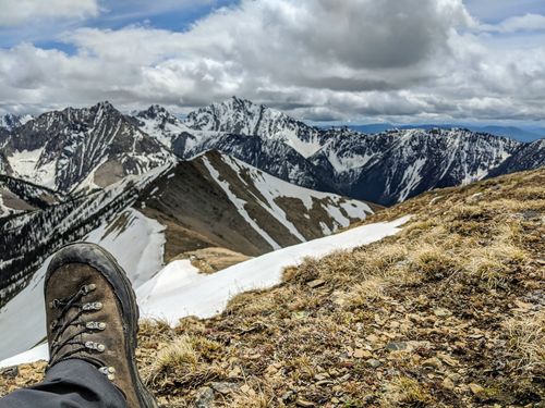 Customer photo review of J.B. Field's "Summer Hiker"  Crew Merino Wool Hiking Sock