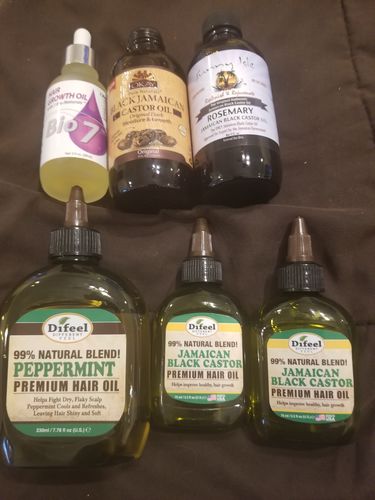 Customer photo review of Difel 99% High Quality Jamaican Black Castor Oil For Hair, 2.5 Oz