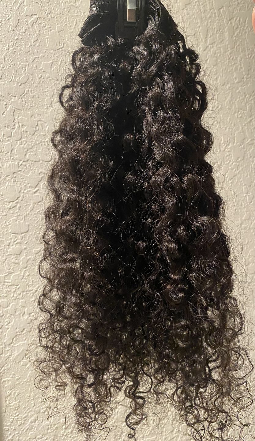 Customer photo review of Brazilian Curly Bundle