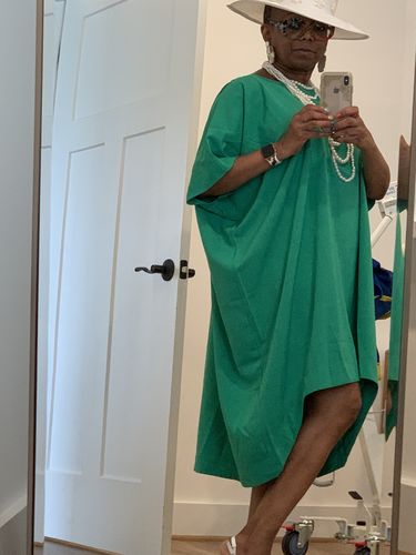 Customer photo review of PAOLA Maxi Tunic Dress ON SALE