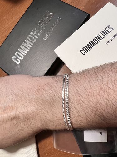 Customer photo review of Mini Franco Bracelet - Silver