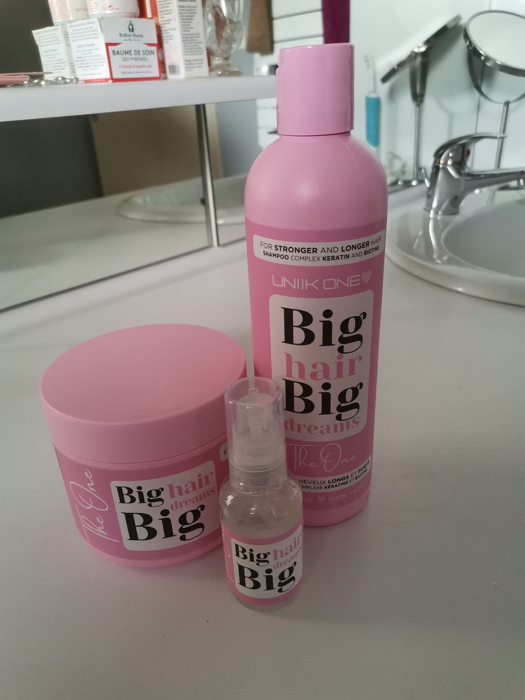 Customer photo review of Gamme The One - Kit complet - Shampooing, masque et sérum
