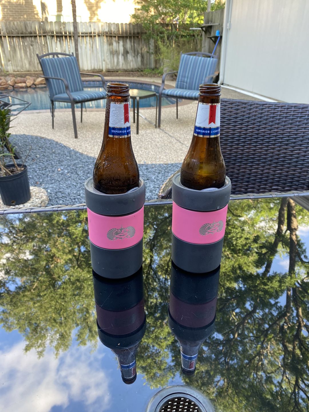 Customer photo review of Non-Tipping Can Cooler