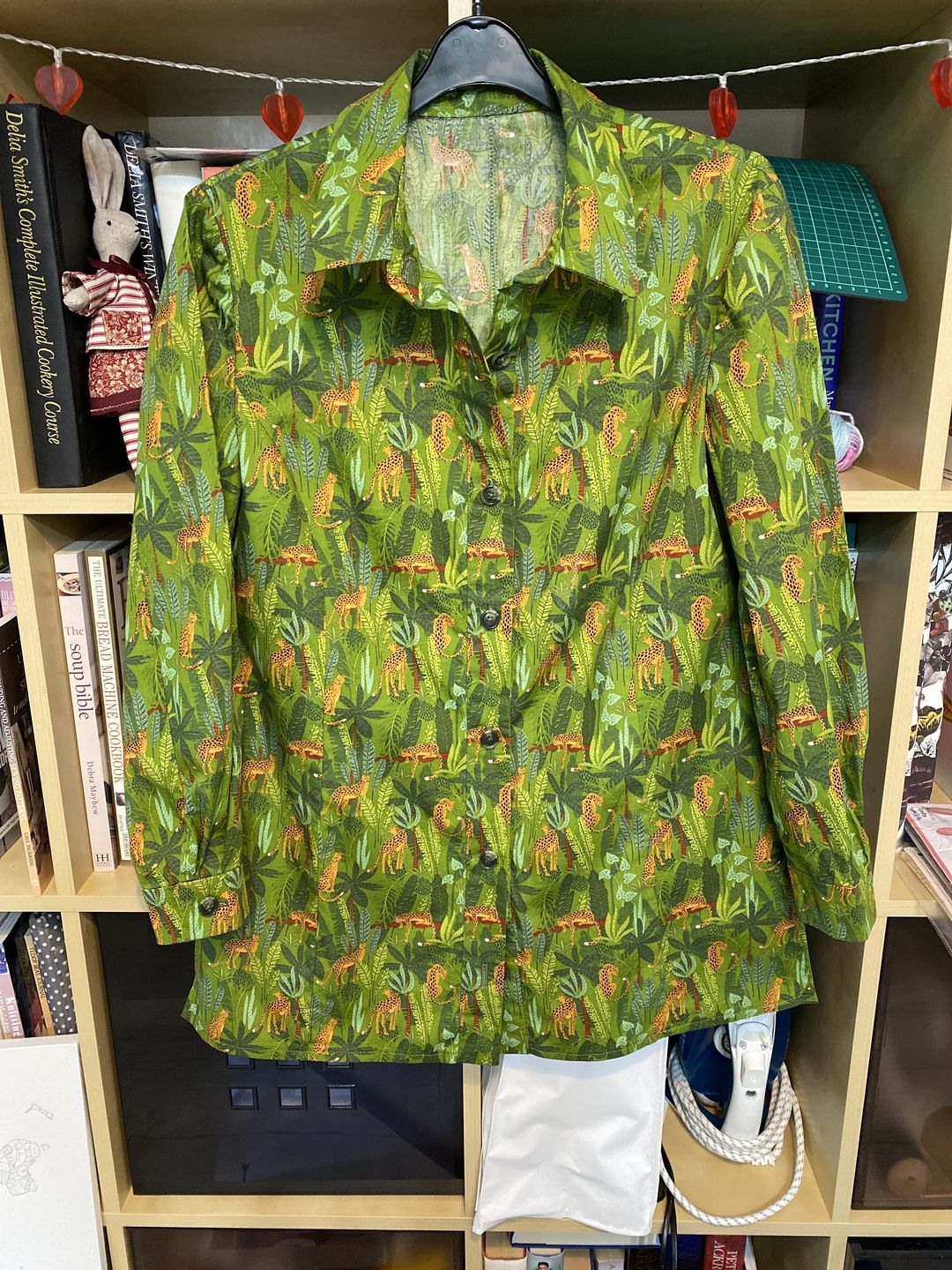 Customer photo review of Jungle Leopards Rose & Hubble Cotton Poplin Fabric